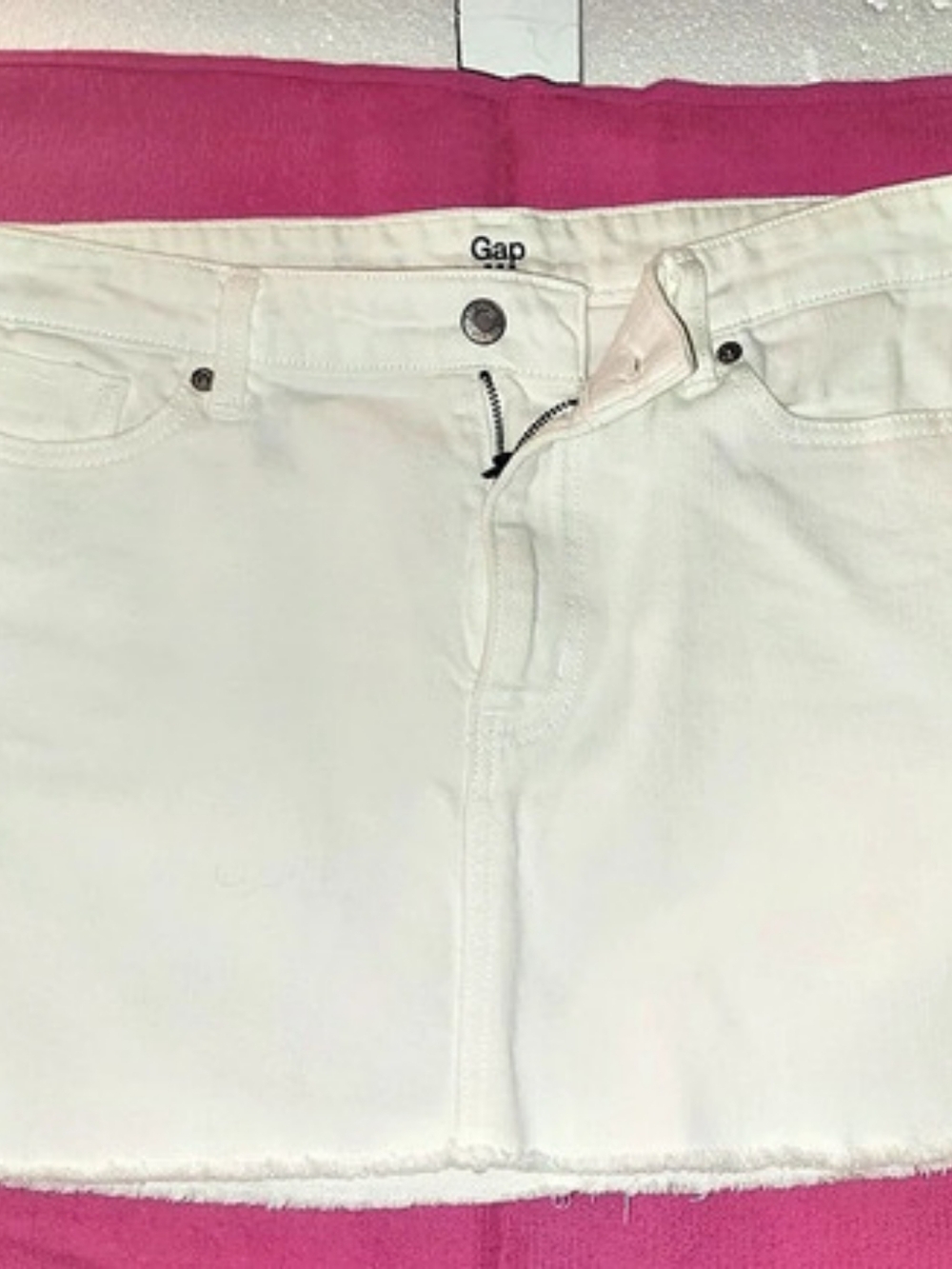 Gap Women's Jean Shorts White Waist 10